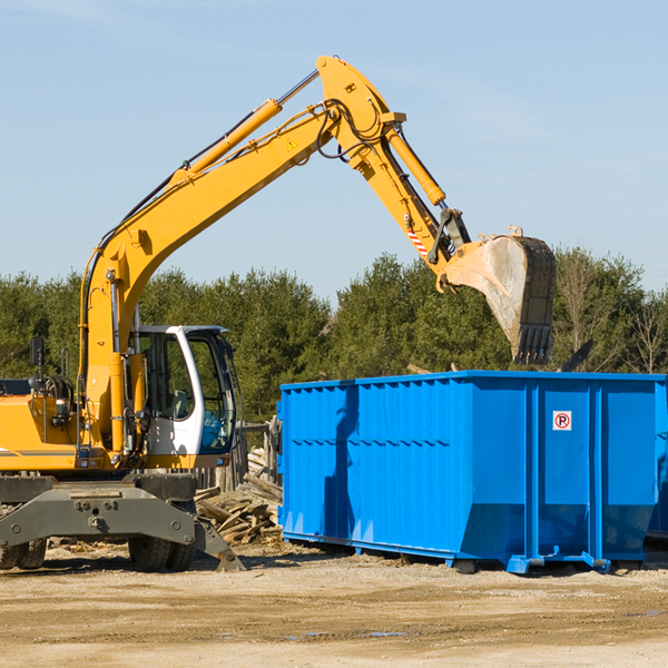 are there any restrictions on where a residential dumpster can be placed in Adams New York